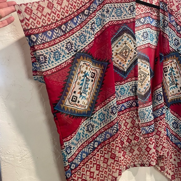 Tribal Native Bohemian Shrug Kimono Wrap - Picture 3 of 10